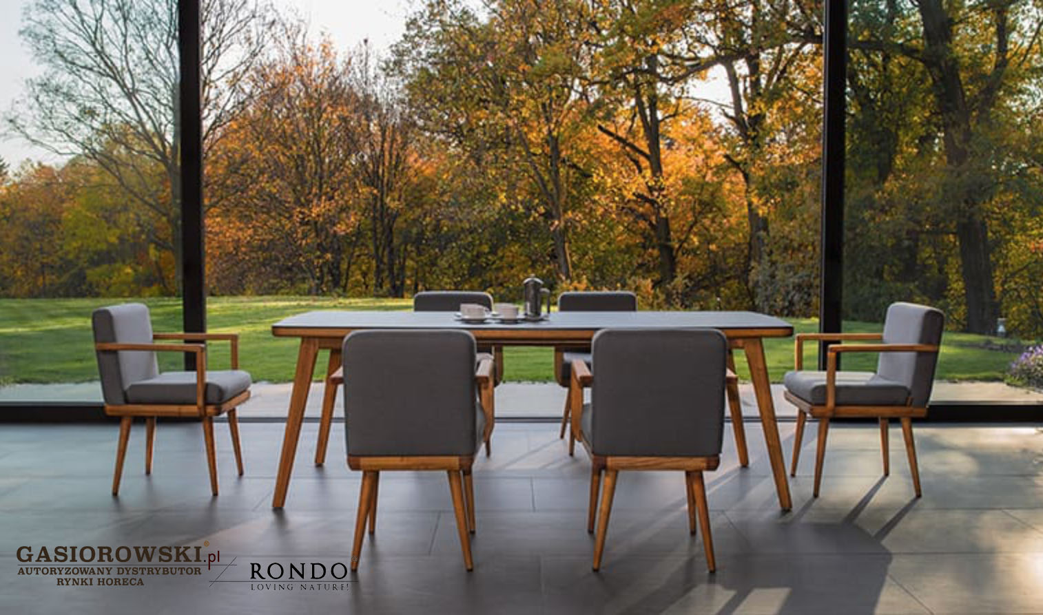 Zewnętrzne Meble Jadalniane Wykonane z Drewna Robinii ...